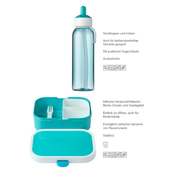 Mepal CAMPUS Lunchset 2-tlg. - türkis