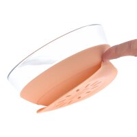 Lässig Kindergeschirr-Set Glas mit Silikonuntersatz...