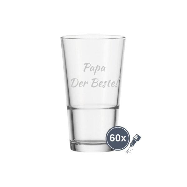 Trinkglas EVENT 330 ml Name horizontal 60 Stück