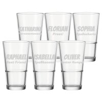 Trinkglas EVENT XL 550 ml Name horizontal 6 Stück