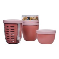 Mepal ELLIPSE Pot-Set 3-teilig - Vivid Mauve