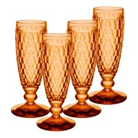 Villeroy & Boch Boston Coloured Sektglas 145 ml 4er Set - Apricot