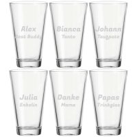 Trinkglas CIAO 300 ml Name horizontal 6 Stück