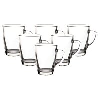 Van Well Kaffeebecher Teebecher Glasbecher 300 ml 6er Set