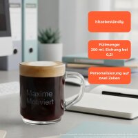 Gravur Glühweinglas Kaffeeglas 0,2l geeicht - Name...