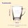 Gravur Glasbecher Kaffeebecher 300 ml - Name horizontal 6 Stück