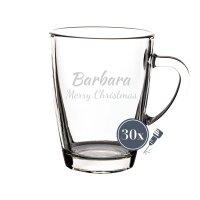 Luxentu - Gravur Glasbecher Kaffeebecher 300 ml - Name...