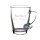 Luxentu - Gravur Glasbecher Kaffeebecher 300 ml - Name horizontal 30 Stück