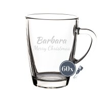 Luxentu - Gravur Glasbecher Kaffeebecher 300 ml - Name...