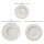 Villeroy & Boch Manufacture Rock Teller-Set 6-teilig weiß