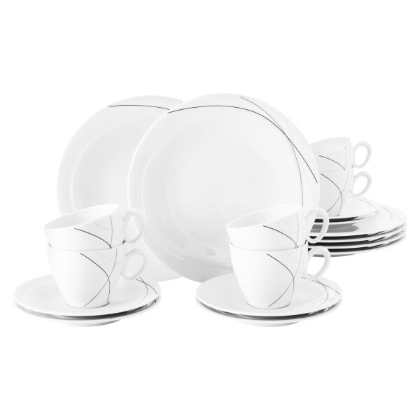 Seltmann Weiden Trio Highline Kaffeeservice 18-teilig