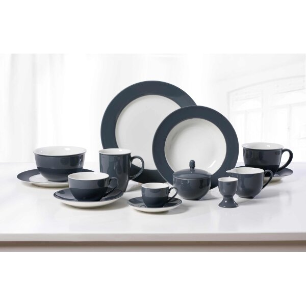 Ritzenhoff & Breker DOPPIO Jumbotasse 350 ml 6er Set - Anthrazit