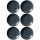 Ritzenhoff & Breker DOPPIO Kaffeeuntertasse 16 cm 6er Set - Anthrazit