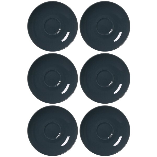 Ritzenhoff & Breker DOPPIO Espressountertasse 12 cm 6er Set - Anthrazit