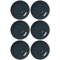Ritzenhoff & Breker DOPPIO Espressountertasse 12 cm 6er Set - Anthrazit