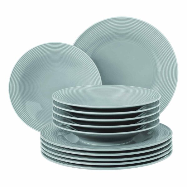 Seltmann Weiden Beat Color Glaze Tafelservice 12-teilig - Arktisblau