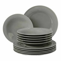 Seltmann Weiden Beat Color Glaze Tafelservice 12-teilig - Perlgrau