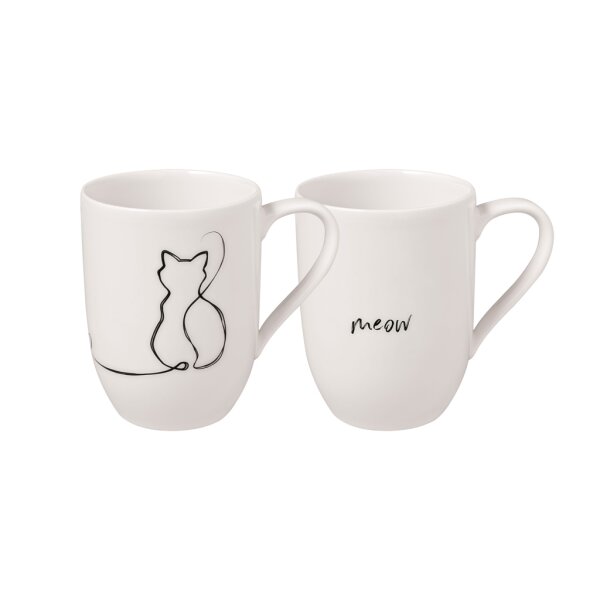Villeroy & Boch Statement Kaffeebecher 280 ml 2er Set Cat