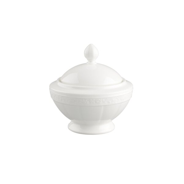 Villeroy & Boch White Pearl Zuckerdose ø 11,7 cm
