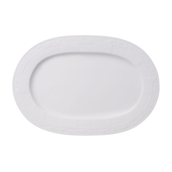 Villeroy & Boch White Pearl Servierplatte oval