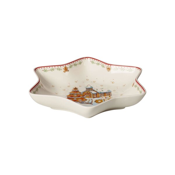 Villeroy & Boch Winter Bakery Delight Sternschale Lebkuchendorf 25 x 22 cm