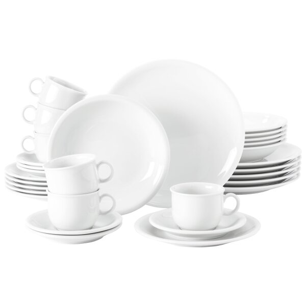 Seltmann Weiden Compact Weiß Kombiservice 30-teilig