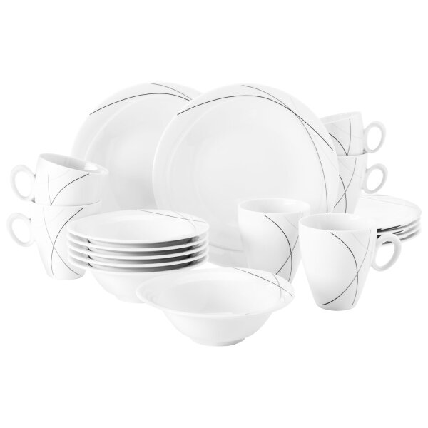 Seltmann Weiden Trio Highline Frühstück-Set 18-teilig