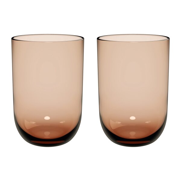 like. by Villeroy & Boch Like Glass Longdrinkbecher 385 ml 2er Set - Clay