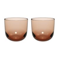 like. by Villeroy & Boch Like Glass Wasserglas 280 ml 2er Set - Clay