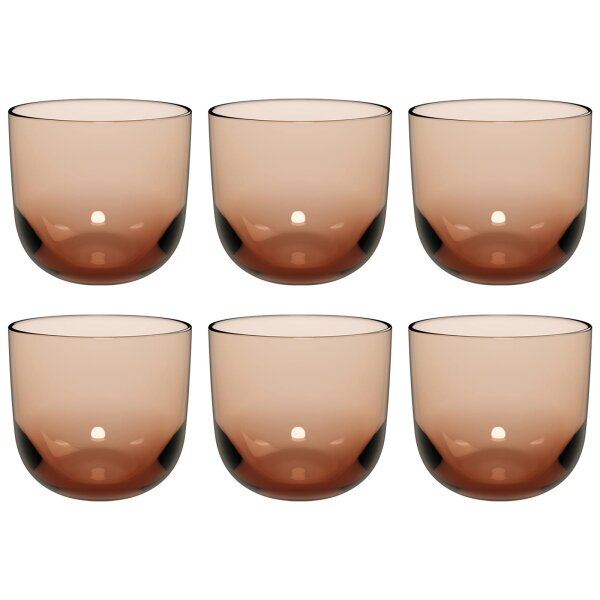 like. by Villeroy & Boch Like Glass Wasserglas 280 ml 6er Set - Clay