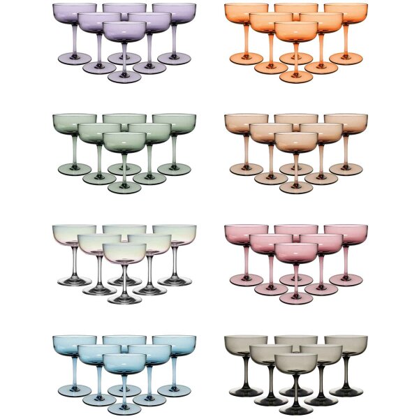 like. by Villeroy & Boch Like Glass Sektschale / Dessertschale 100 ml 6er Set - Variante