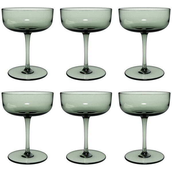 like. by Villeroy & Boch Like Glass Sektschale / Dessertschale 100 ml 6er Set - Sage