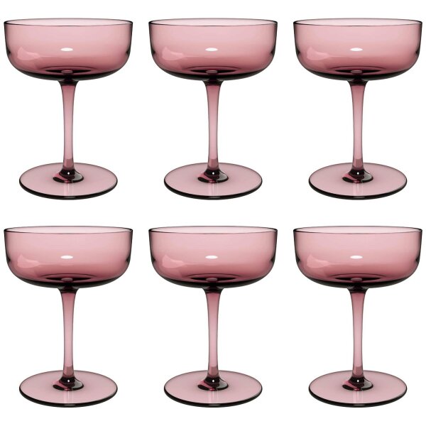 like. by Villeroy & Boch Like Glass Sektschale / Dessertschale 100 ml 6er Set - Grape