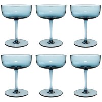 like. by Villeroy & Boch Like Glass Sektschale / Dessertschale 100 ml 6er Set - Ice