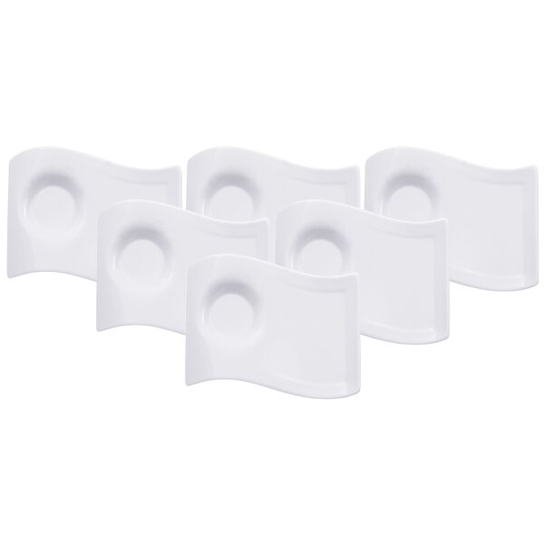 Villeroy & Boch NewWave Caffè Espresso Unterteller 17 x 13 cm 6er Set