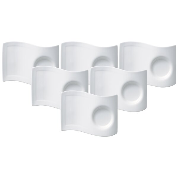 Villeroy & Boch NewWave Caffè Kaffee Unterteller 20 x 14 cm 6er Set