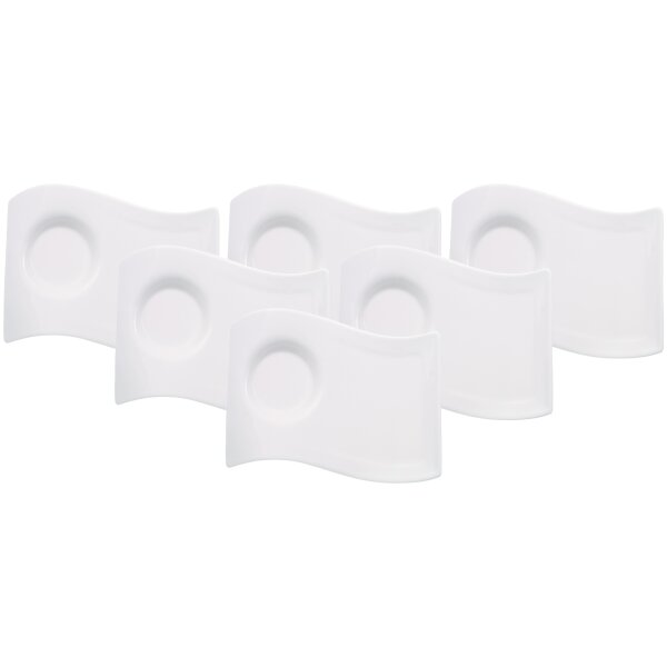 Villeroy & Boch NewWave Caffè Café au Lait Unterteller 22 x 17 cm 6er Set