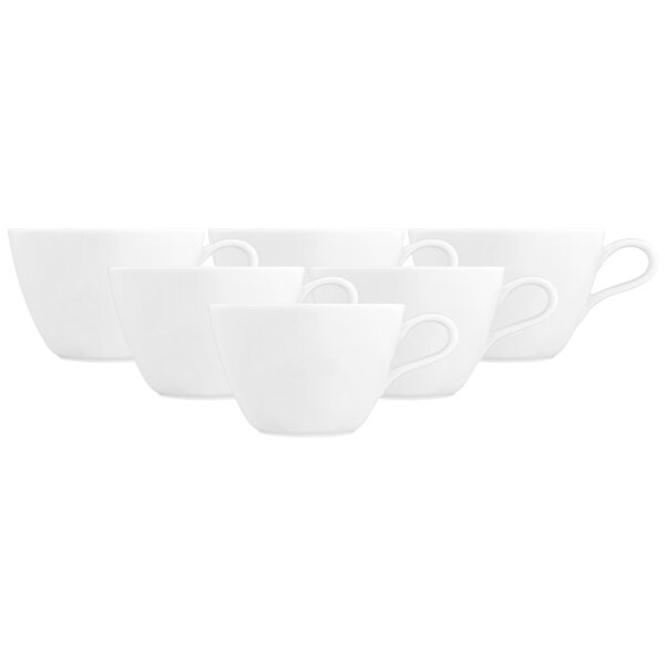 Seltmann Weiden Nori Home Milchkaffeetasse 370 ml Weiß 6er Set