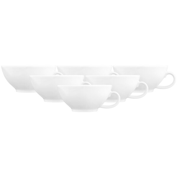 Seltmann Weiden Nori Home Teetasse 140 ml Weiß 6er Set