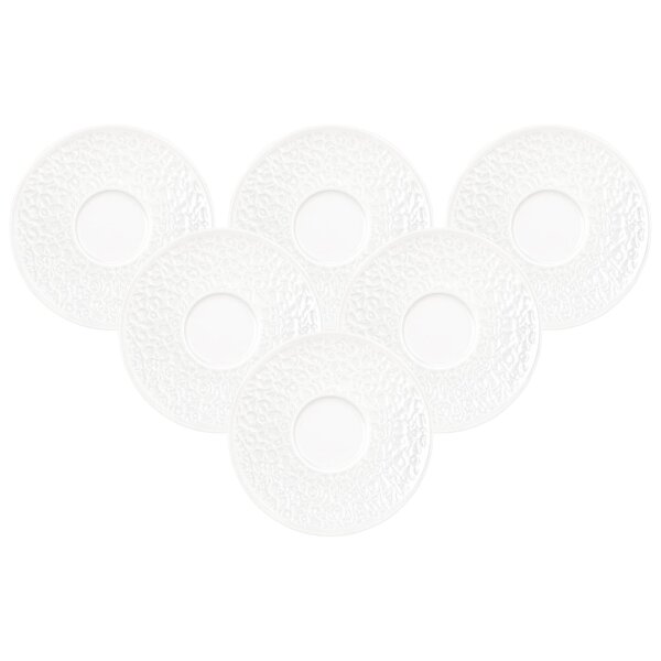 Seltmann Weiden Nori Home Kombiuntertasse ø 16,6 cm Weiß 6er Set