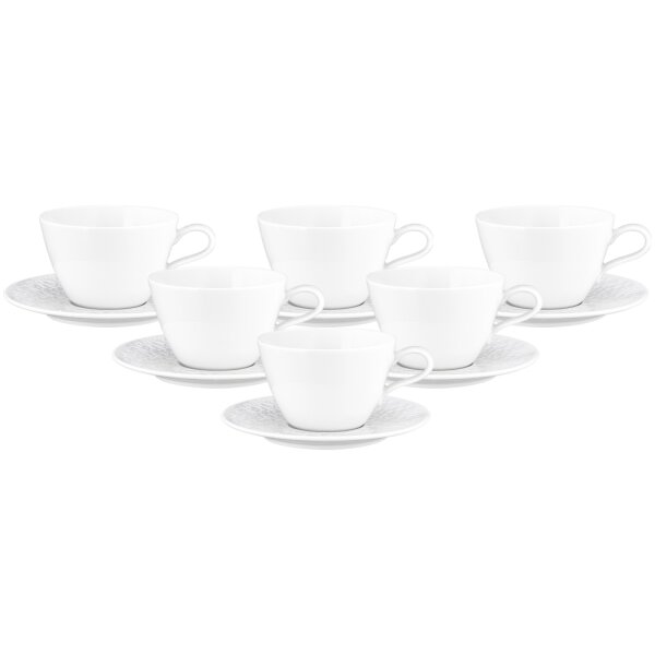 Seltmann Weiden Nori Home Milchkaffeetasse mit Untertasse 370 ml 6er Set