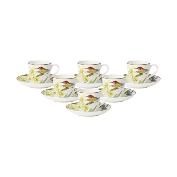 Villeroy & Boch Amazonia Espressotasse mit Untertasse 60 ml 6er Set
