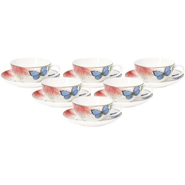 Villeroy & Boch Amazonia Anmut Teetasse mit Untertasse 200 ml 6er Set