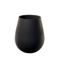 Villeroy & Boch Manufacture Collier Vase Carré 14 cm - Noir