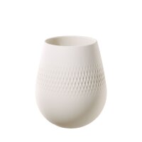 Villeroy & Boch Manufacture Collier Vase Carré 14 cm - Blanc