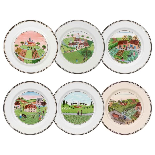 Villeroy & Boch Design Naif Brotteller ø 17 cm Kollektion 6er Set