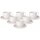 Villeroy & Boch Afina Kaffeetasse mit Untertasse 150 ml 6er Set