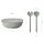 Mepal SILUETA Servierschale mit Deckel & Salatbesteck 4000 ml - Variante