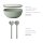 Mepal SILUETA Servierschale mit Deckel & Salatbesteck 5000 ml - Nordic White