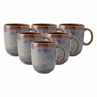 like. by Villeroy & Boch Lave Becher mit Henkel 400 ml 6er Set - Beige